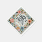 Elegant bloemenservet – Mooie offerte accessoire Servet (Hoek)