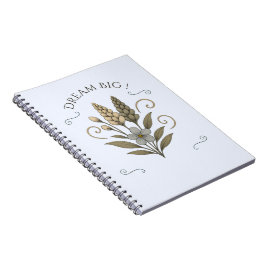 Elegant Bloemenspiraal Notebook – notitieboek