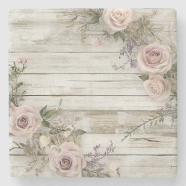 Elegant bloemensteen Onderzetter