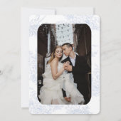 Elegant Bloementoilet met Fotomat Save The Date (Achterkant)