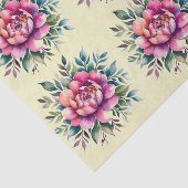 Elegant bloemenweefsel inpakpapier tissuepapier (Detail)