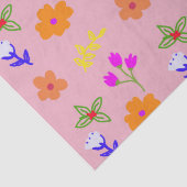 Elegant bloemenweefselpapier – met de hand getrokk tissuepapier (Detail)