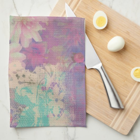 elegant bloemflorPattern Kitchen Towel Theedoek (Quarter Fold)