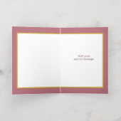 Elegant Bloemhart Gepersonaliseerde Folie Kaart (Binnenlaag)