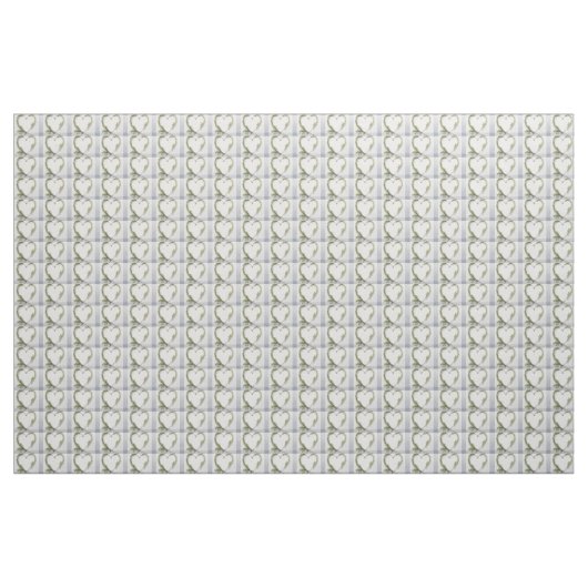 Elegant bloemhart rustige berk gingham stof (Yard (91,4 cm))