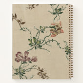 Elegant Bloemig Antiek Patroon Notitieboek (Achterkant)