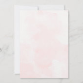 Elegant bloemig Baby shower met roze pioenen Kaart (Achterkant)