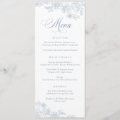 Elegant bloemig  blad botanisch menu (Voorkant)