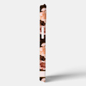 Elegant bloemig botanisch patroon monogram Case-Mate iPhone case (Achterkant / Rechts)