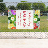 Elegant bloemig botanisch tuinpatroon spandoek (Insitu)