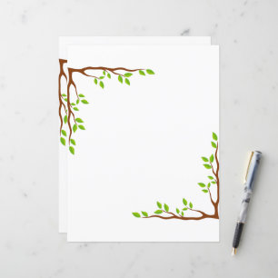 Elegant Bloemig Briefpapier