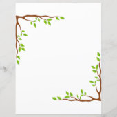 Elegant Bloemig Briefpapier (Voorkant)