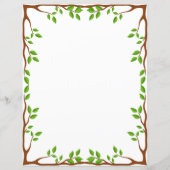 Elegant Bloemig Briefpapier (Achterkant)