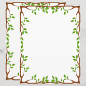Elegant Bloemig Briefpapier (Voorkant / Achterkant)