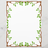 Elegant Bloemig Briefpapier (Voorkant)