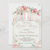 Elegant bloemig Frans Vrijgezellenfeest Kaart (Voorkant)