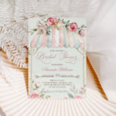 Elegant bloemig Frans Vrijgezellenfeest Kaart