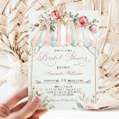 Elegant bloemig Frans Vrijgezellenfeest Kaart