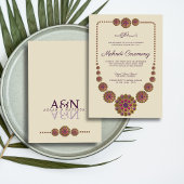 Elegant & Bloemig Geometrisch Patroon Islamitische Kaart