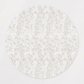 Elegant bloemig huwelijksgunstlabel labels (Design 2)