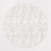 Elegant bloemig huwelijksgunstlabel labels (Design 1)