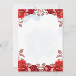 Elegant Bloemig Huwelijksuitnodiging Ontwerp Kaart