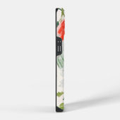 Elegant Bloemig Monogram iPhone Hoesje (Rechterkant)