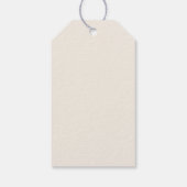 Elegant bloemig monogram persoonlijk cadeau van cadeaulabel (Achterkant)