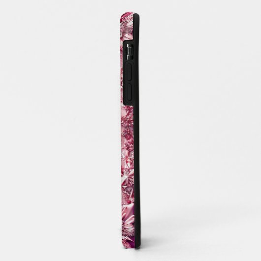Elegant bloemig roze Lijst Case-Mate iPhone Case (Achterkant/links)