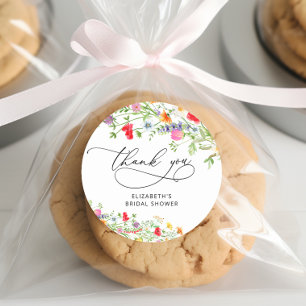 Elegant bloemig Vrijgezellenfeest dank u Ronde Sticker