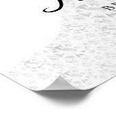 Elegant bloemig Vrijgezellenfeest welkom Poster (Hoek)