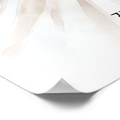 Elegant bloemig Vrijgezellenfeest welkom Poster (Hoek)