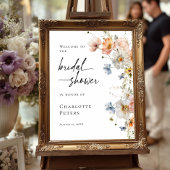 Elegant bloemig Vrijgezellenfeest welkom Poster