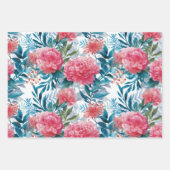 Elegant Bloemige Botanische Inpakpapier Vel (Voorkant 2)