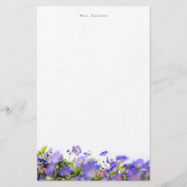 Elegant bloemige gepersonaliseerd briefpapier