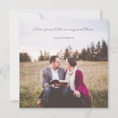 Elegant Bloemige Save The Date Hooglied 3:4 Kaart (Achterkant)