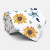 Elegant Bloemige Verse Vaderdag Cadeau Stropdas (Opgerold)