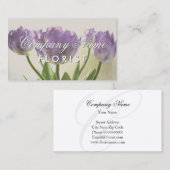 Elegant bloemistisch visitekaartje met bloemen (Voorkant / Achterkant)