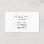 Elegant bloemistisch visitekaartje met bloemen (Achterkant)