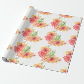 Elegant bloemkool cadeaupapier (Uitgerold)