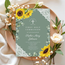 Elegant Bloemkruis Eerste Heilige Communie