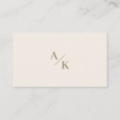 Elegant Bloemmos Groene bruiloft register, Informatiekaartje (Achterkant)