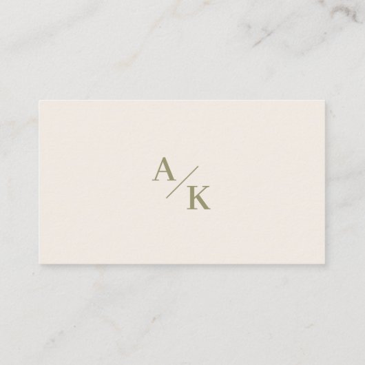 Elegant Bloemmos Groene bruiloft register, Informatiekaartje (Achterkant)