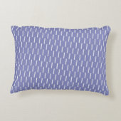 Elegant bloemmotief blauw paarse violet accent kussen (Achterkant)