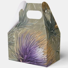 Elegant Bloemmotief Distel Patroonontwerp Bedankdoosjes