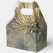 Elegant Bloemmotief Distelpatroonontwerp Bedankdoosjes (Achterkant)