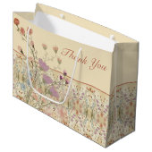 Elegant Bloemmotief Groot Cadeauzakje (Voorkant Gekanteld)