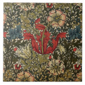 Elegant bloemmotief  John Henry Dearle Tegeltje (Voorkant)