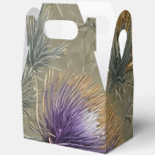 Elegant Bloemmotief met Distelpatroon Ontwerp Bedankdoosjes (Open)