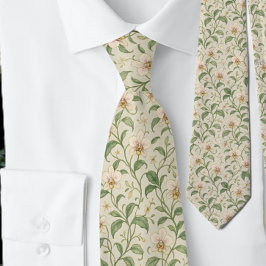 Elegant Bloemmotief met Iris Stropdas